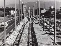 Avenija Marina Držića, gradnja nove tramvajske pruge prema Novom Zagrebu 1978.-1979. godine (Foto Mirko Prišlin)
